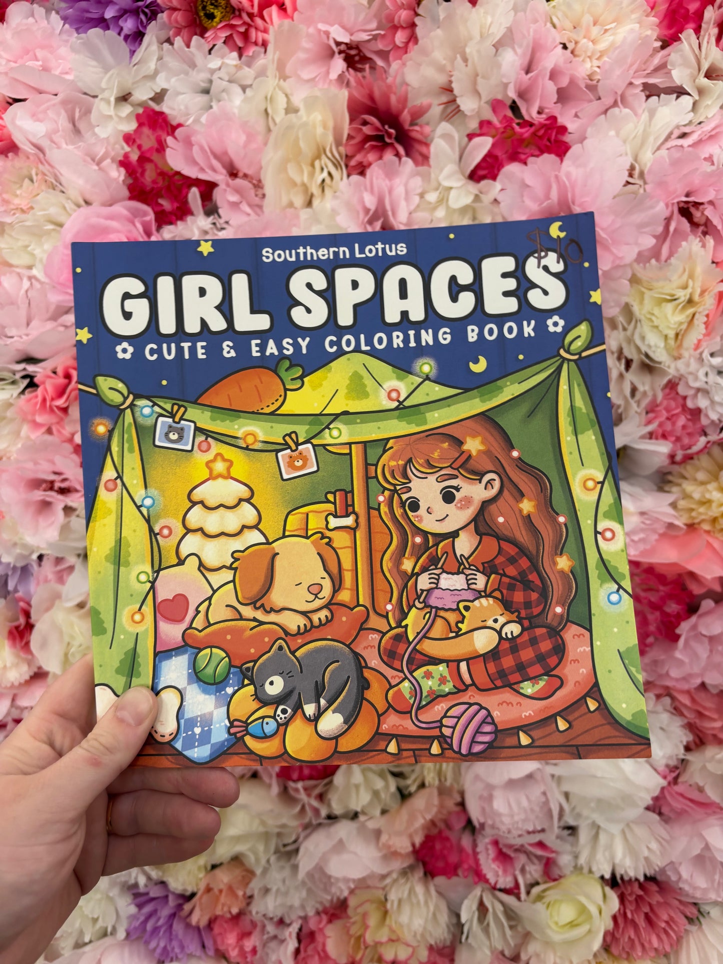 Girl spaces colouring book