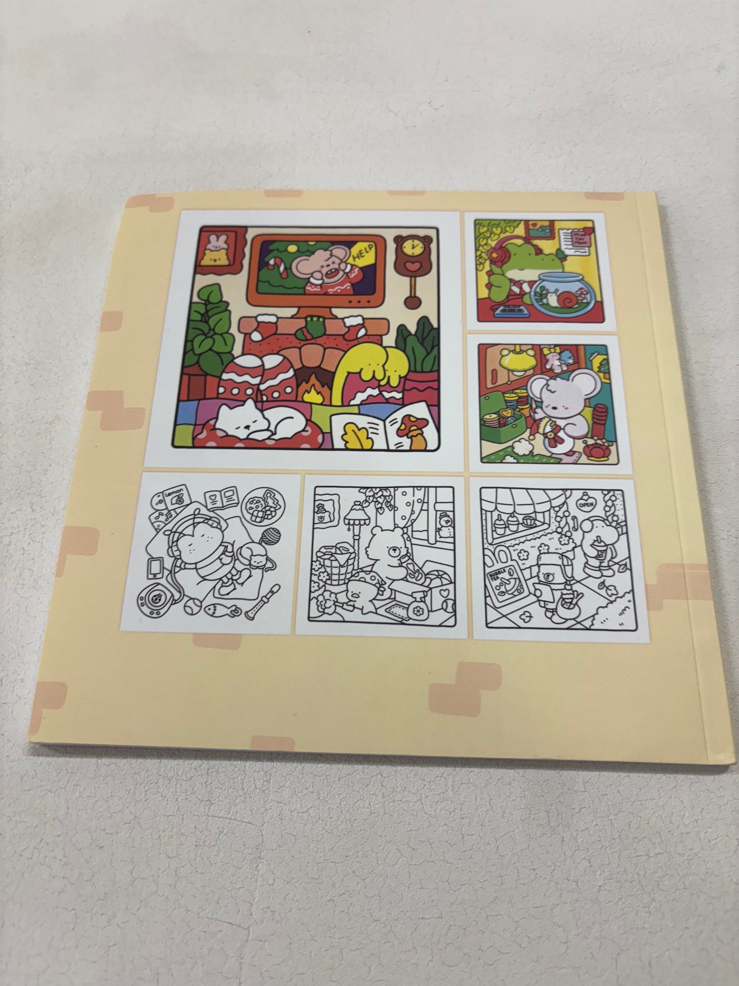 Comfy days colouring book
