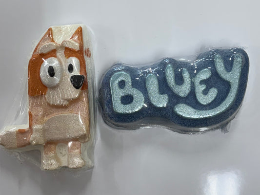 Bluey bath bomb
