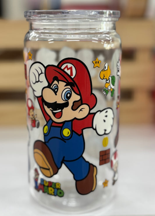 Mario smoothie jar 16oz