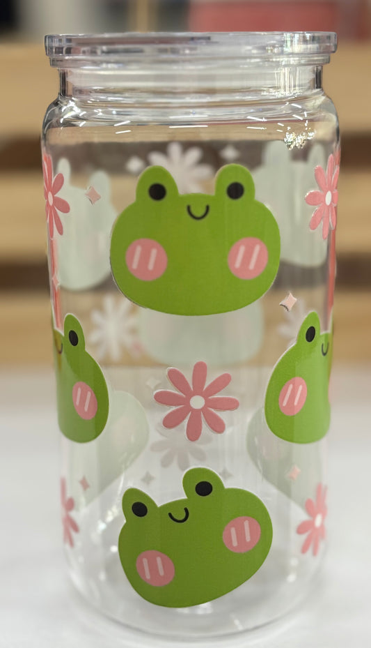 Frog smoothie jar 16oz