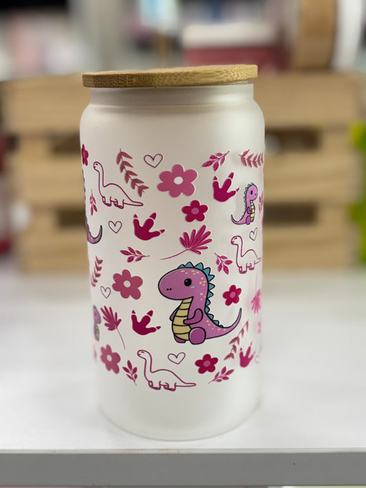 Dinosaur smoothie jar 16oz