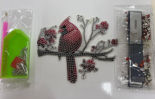 Bird diamond art window hanging