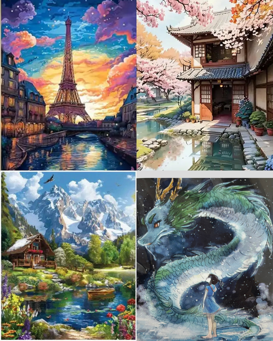 Paint by number kits