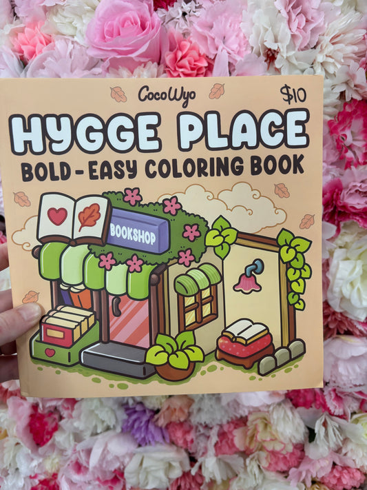 Hygge place colouring book