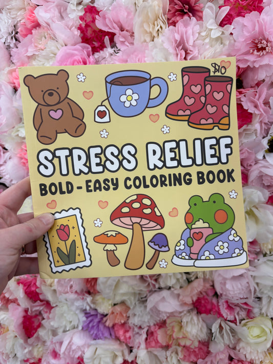 Stress relief colouring book