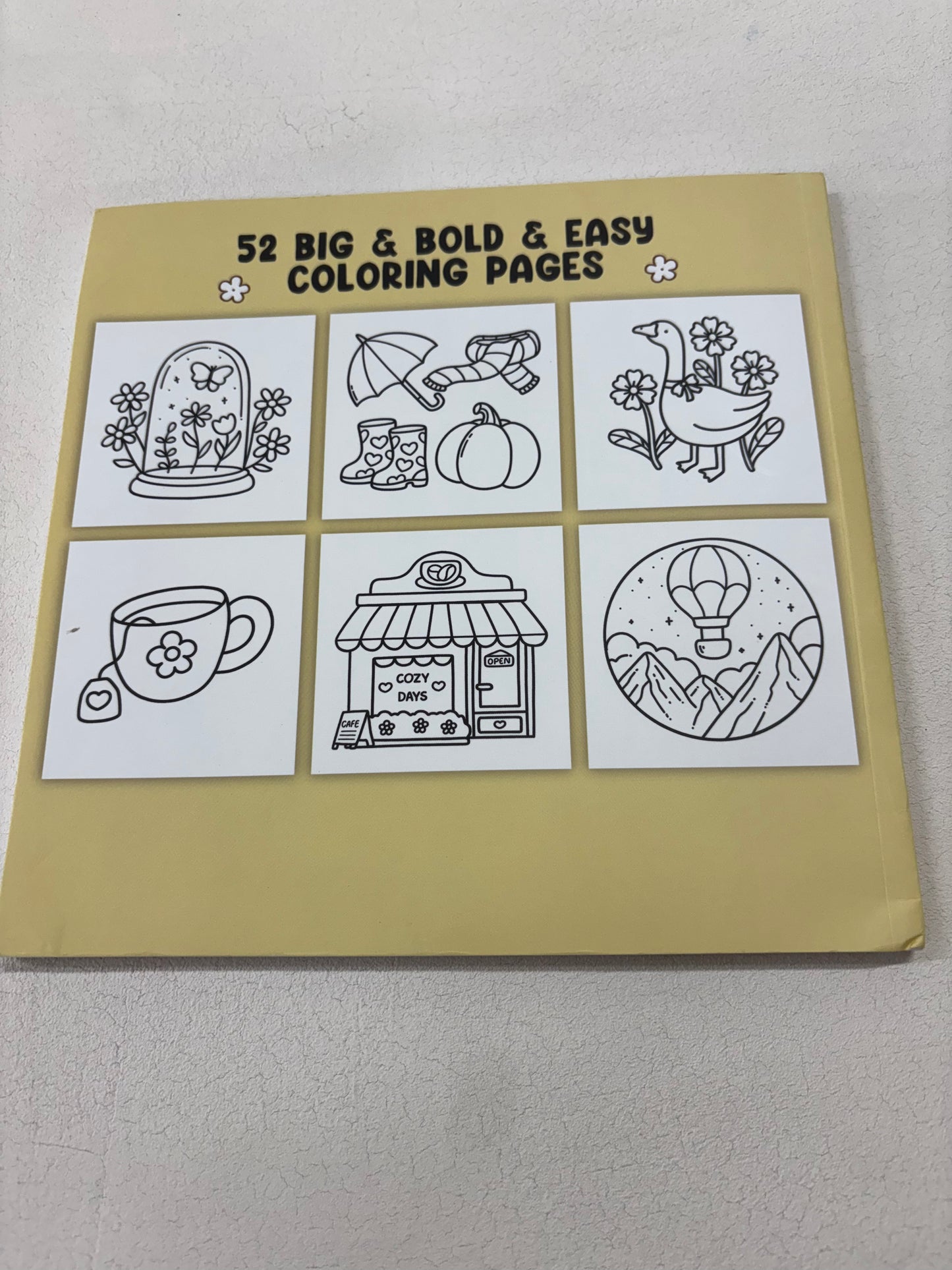 Stress relief colouring book