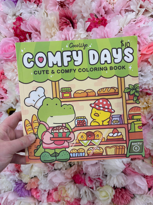 Comfy days colouring book