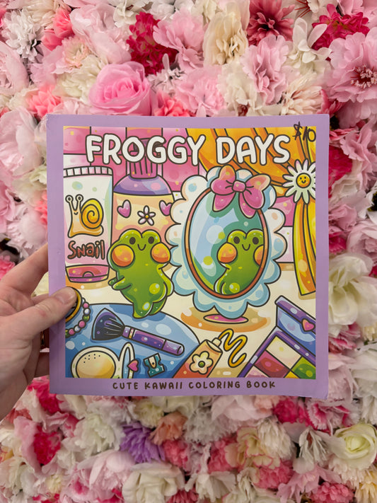Froggy days colouring book